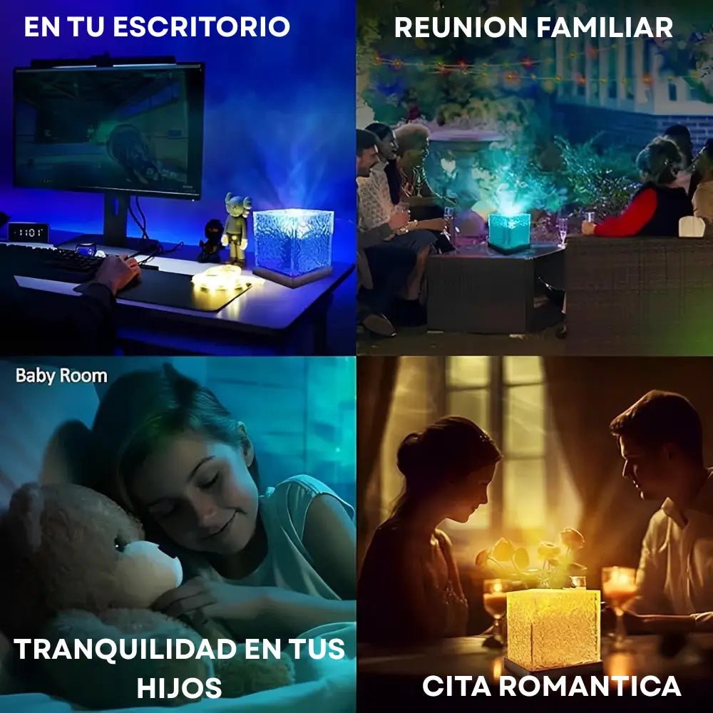 Lámpara boreal:Transforma tu entorno en una experiencia de calma, belleza y seducción
