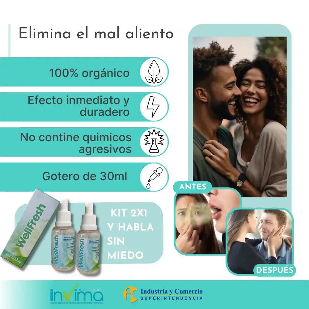 WellFresh® - Gotas Naturales para un Aliento Fresco al Instante