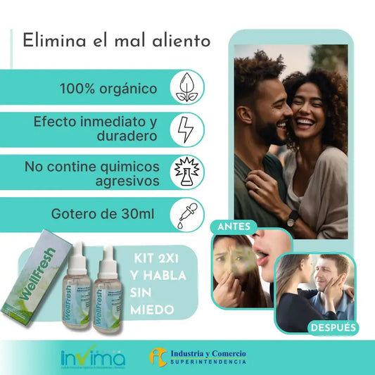 WellFresh® - Gotas Naturales para un Aliento Fresco al Instante