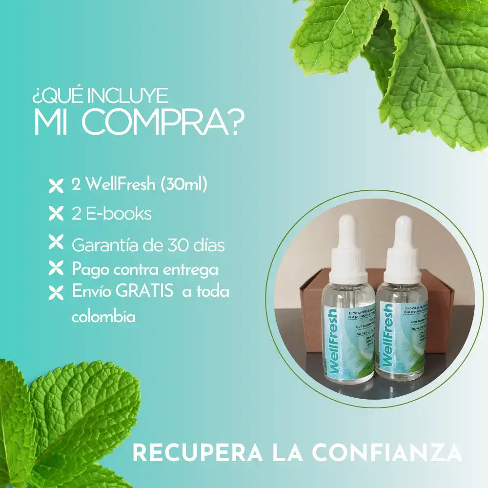 WellFresh® - Gotas Naturales para un Aliento Fresco al Instante