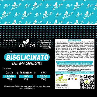 BISGLICINATO DE MAGNESIO PV,CM,ANTV